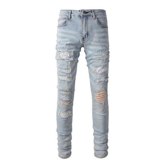 Men's Slim Fit All - matching Stretch Feet Pants - PratSN