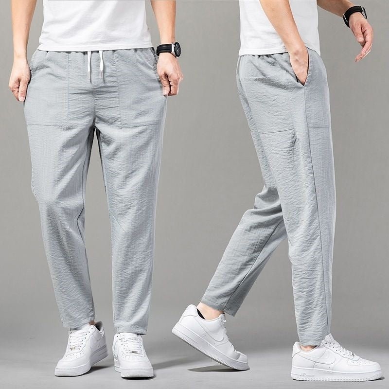 Men's Solid Color Clean Version Thin Pants - Perfect Choice for Summer - PratSN