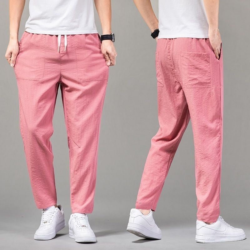 Men's Solid Color Clean Version Thin Pants - Perfect Choice for Summer - PratSN