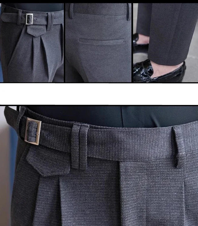 Men's Suit Pants, White Black Trousers, Gray Khaki Trousers, Men's Fashion Slim Fit Trousers, Size 28 29 30 31 32 33 34 36 - PratSN
