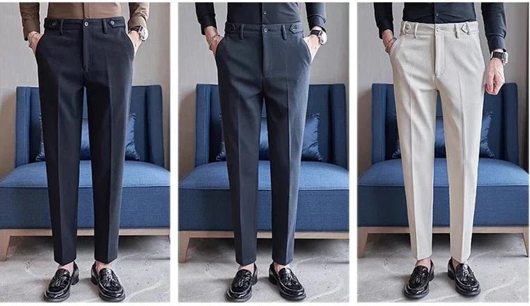 Men's Suit Pants, White Black Trousers, Gray Khaki Trousers, Men's Fashion Slim Fit Trousers, Size 28 29 30 31 32 33 34 36 - PratSN