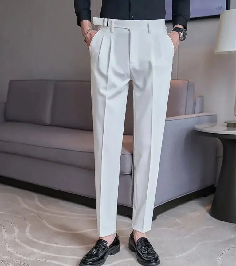 Men's Suit Pants, White Black Trousers, Gray Khaki Trousers, Men's Fashion Slim Fit Trousers, Size 28 29 30 31 32 33 34 36 - PratSN
