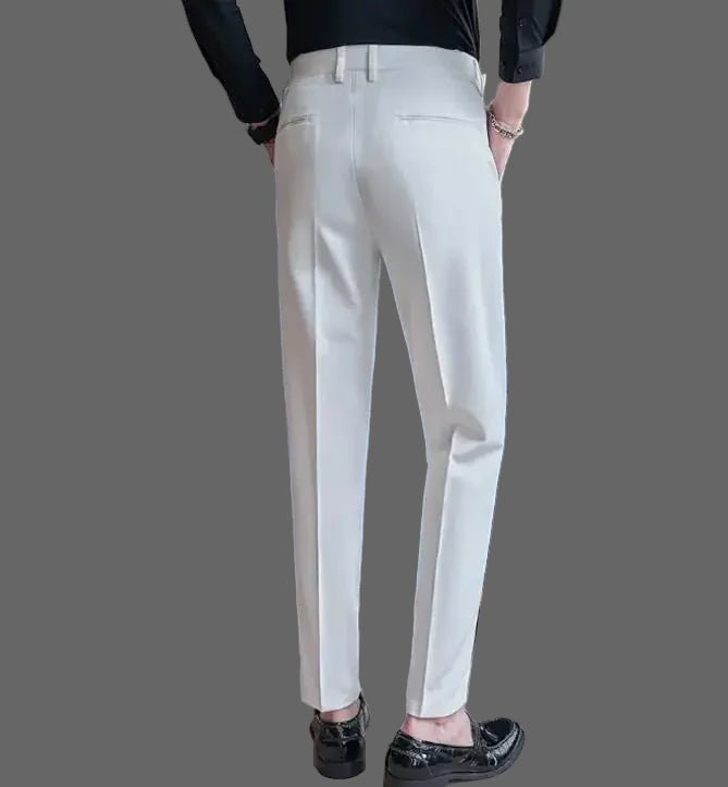 Men's Suit Pants, White Black Trousers, Gray Khaki Trousers, Men's Fashion Slim Fit Trousers, Size 28 29 30 31 32 33 34 36 - PratSN