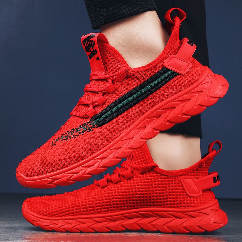 Men's Summer Breathable Sneaker Red - PratSN