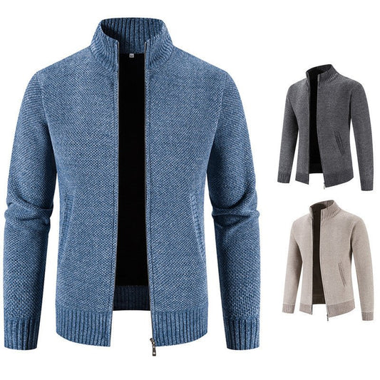 Men's Sweater Zipper Cardigan Slim Jacket Coat - PratSN