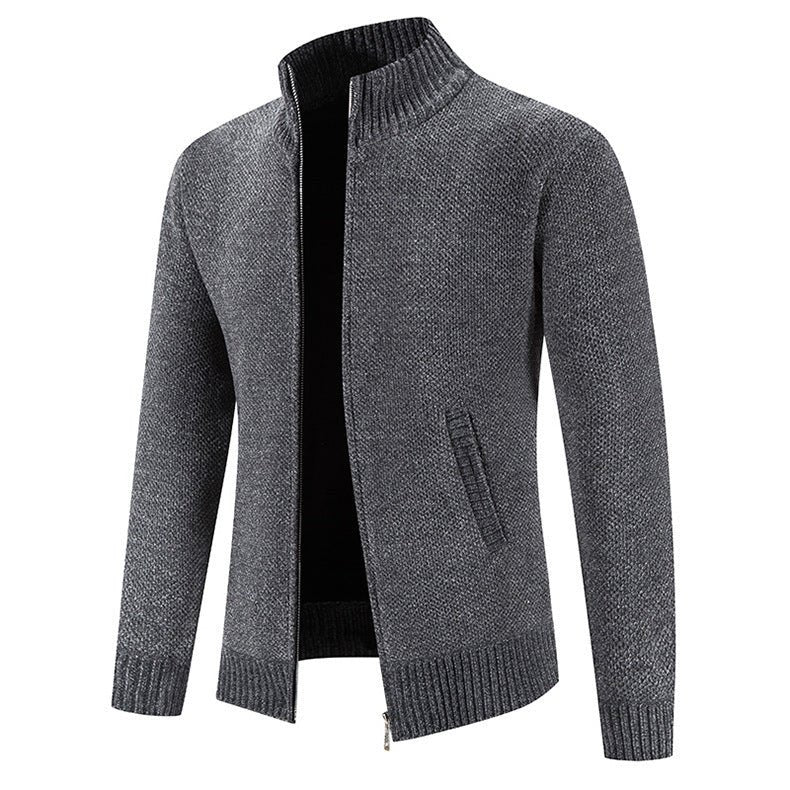 Men's Sweater Zipper Cardigan Slim Jacket Coat - PratSN