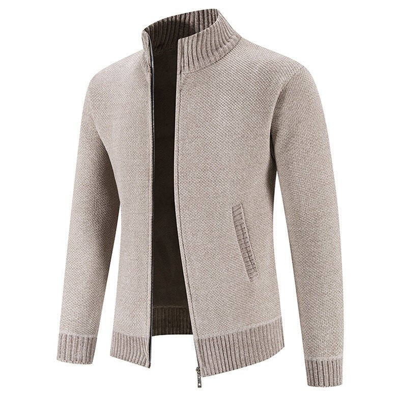 Men's Sweater Zipper Cardigan Slim Jacket Coat - PratSN