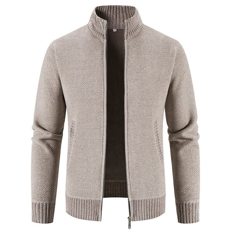 Men's Sweater Zipper Cardigan Slim Jacket Coat - PratSN