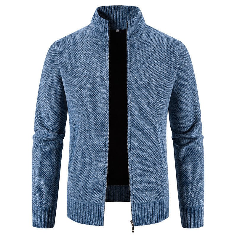 Men's Sweater Zipper Cardigan Slim Jacket Coat - PratSN