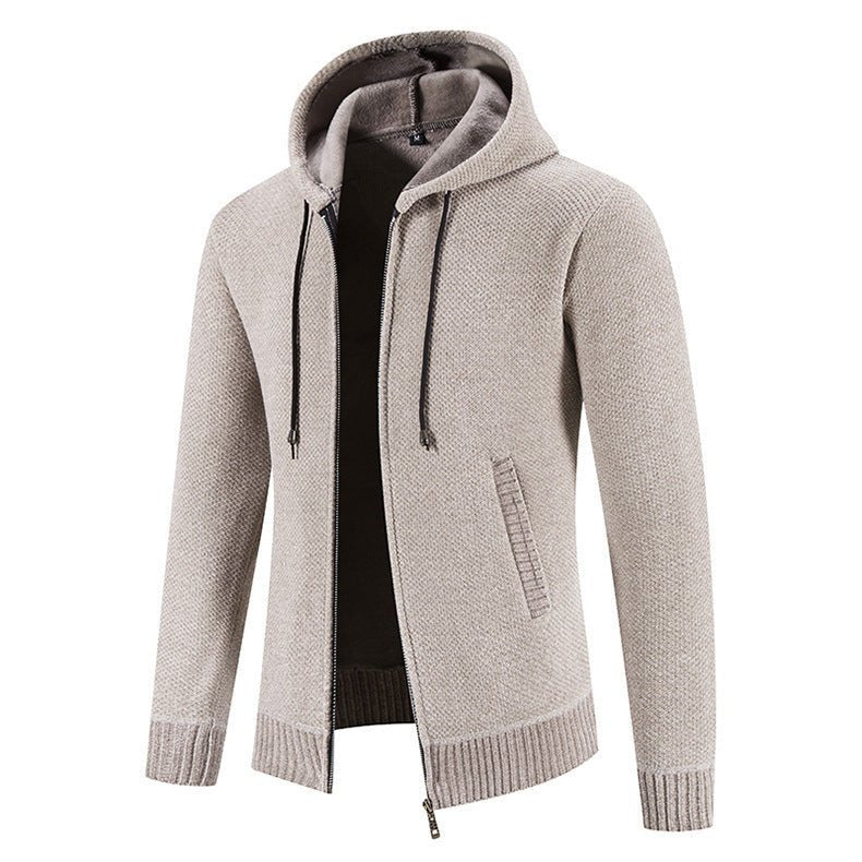 Men's Sweater Zipper Cardigan Slim Jacket Coat - PratSN