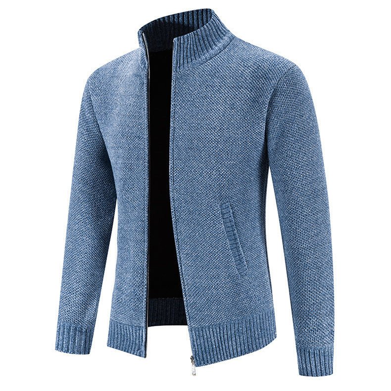 Men's Sweater Zipper Cardigan Slim Jacket Coat - PratSN