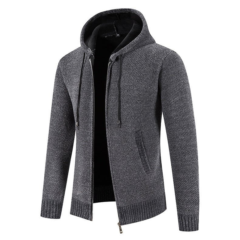 Men's Sweater Zipper Cardigan Slim Jacket Coat - PratSN