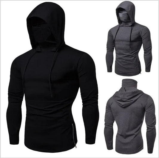 Men's Sweatshirts Hoodies Full Sleeve Casual Regular Tops Solid Sweatshirt Zipper Drawstring Top Slim Fit Autumn 2025 - PratSN