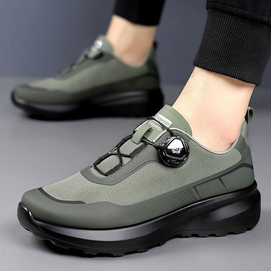 Men's Thick Bottom Rotating Button Sneaker - PratSN