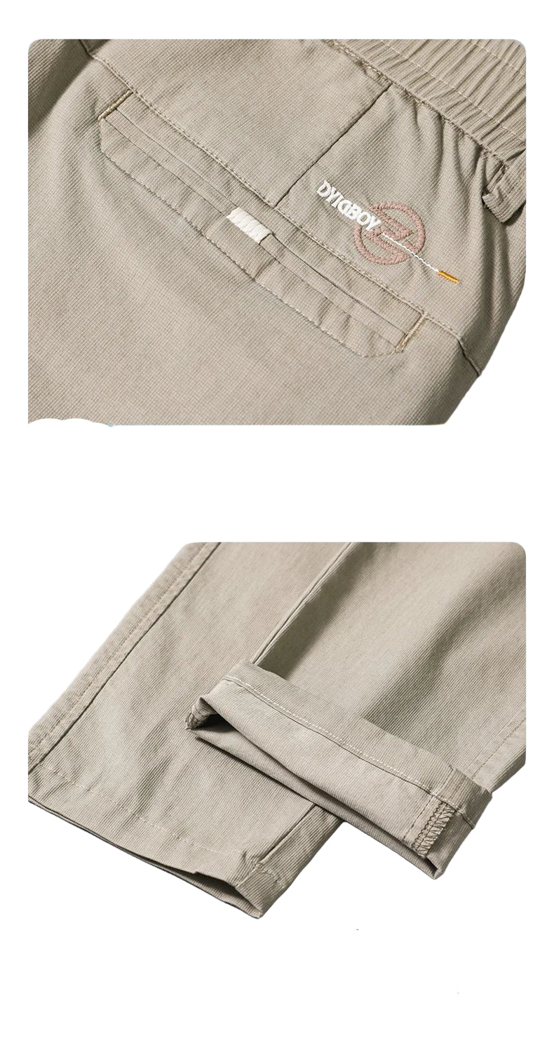 Men's Thin Straight - leg Slim Casual Pants Classic Style Advanced Stretch Trouser 2024 New Male Popular Clothing 28 - 38 - PratSN