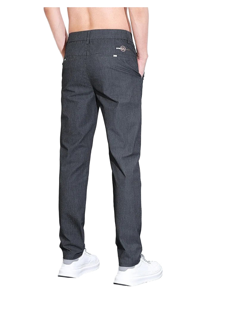 Men's Thin Straight - leg Slim Casual Pants Classic Style Advanced Stretch Trouser 2024 New Male Popular Clothing 28 - 38 - PratSN
