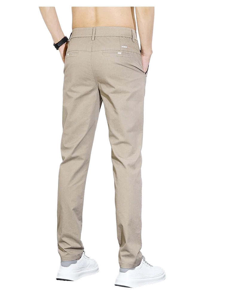 Men's Thin Straight - leg Slim Casual Pants Classic Style Advanced Stretch Trouser 2024 New Male Popular Clothing 28 - 38 - PratSN