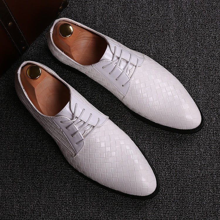 Men's Trendy Shoes Pointed Toe With Red - PratSN