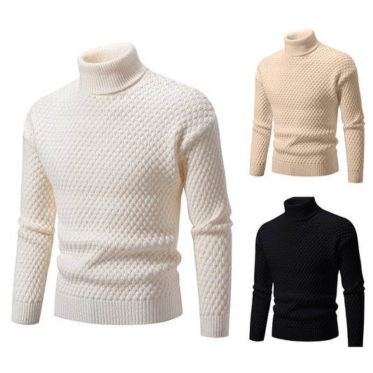 Men's Turtleneck Sweater Knitwear - PratSN