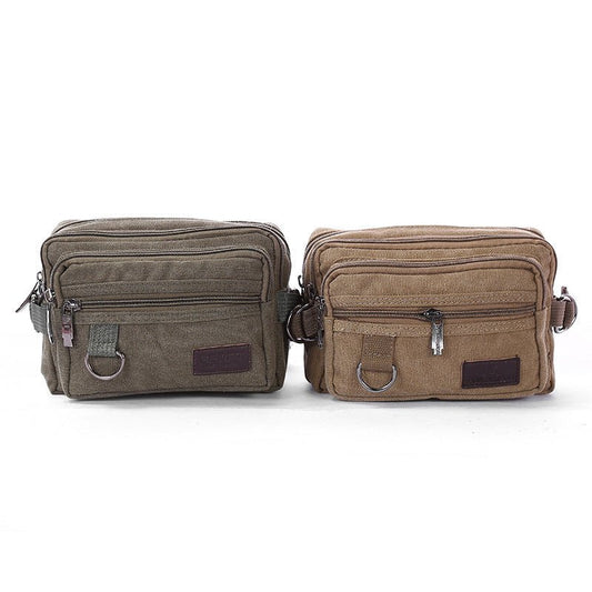 Men's Waist Bag Hip Bag Fanny Pack With 4 - Zipper Pockets With Adjustable For Outdoors Workout Traveling - PratSN