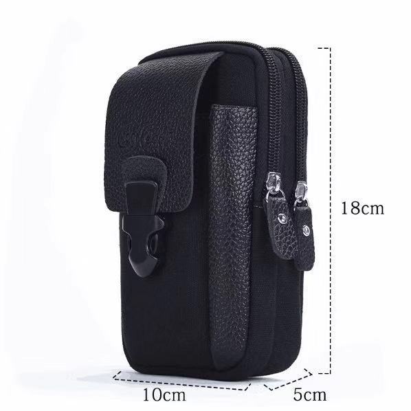Men's Waist Bag Wear Canvas Belt Outdoor Sports - PratSN