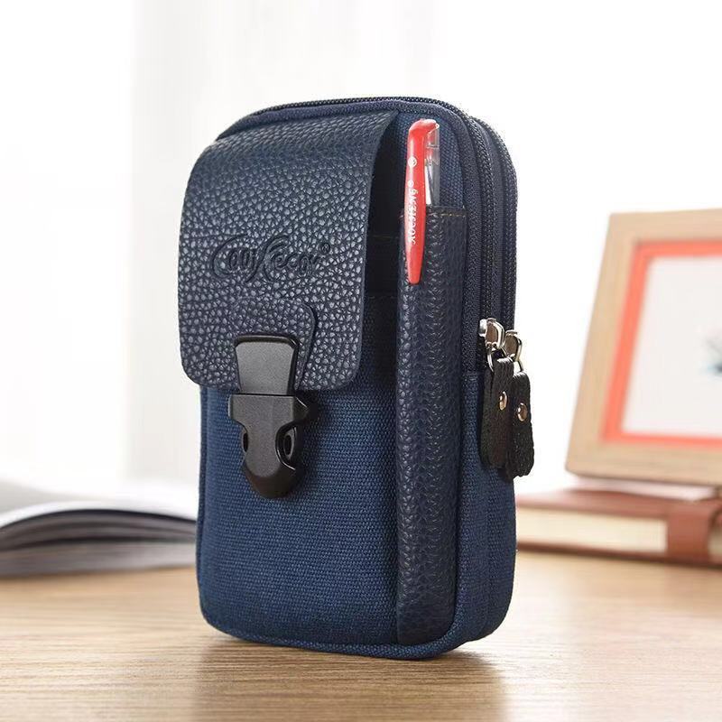 Men's Waist Bag Wear Canvas Belt Outdoor Sports - PratSN