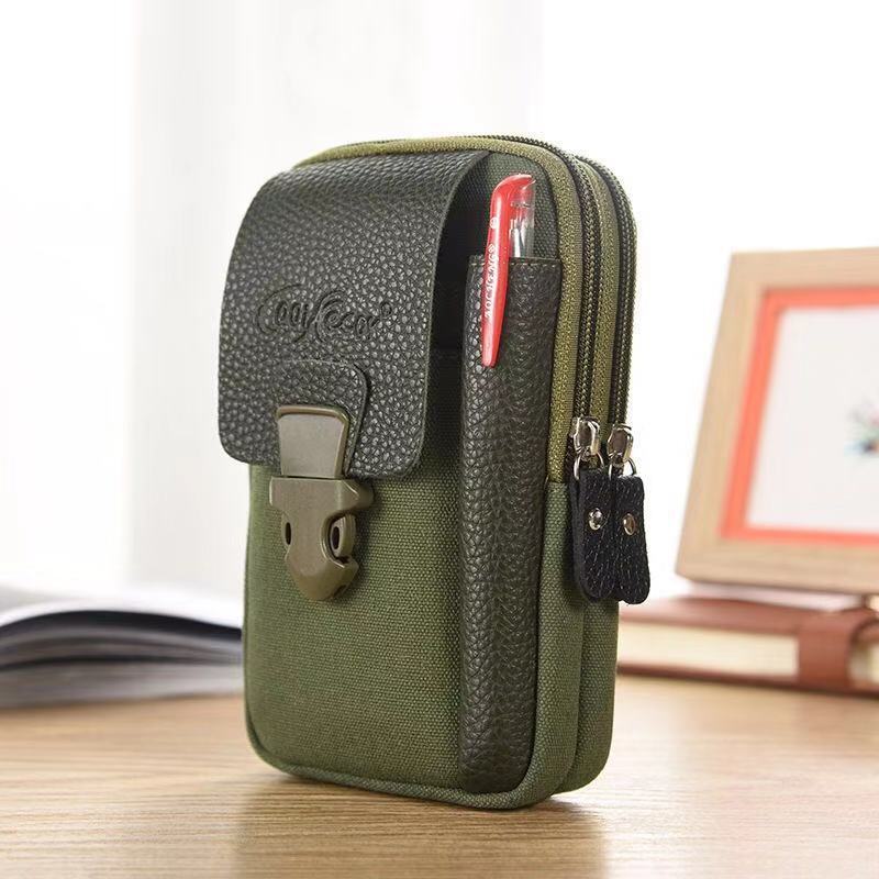 Men's Waist Bag Wear Canvas Belt Outdoor Sports - PratSN