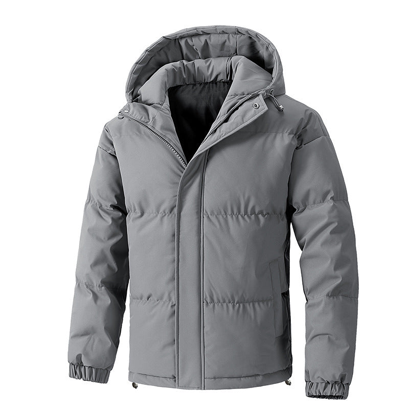 Men's Winter Loose Hooded Cotton - padded Jacket Thickened Coat - PratSN