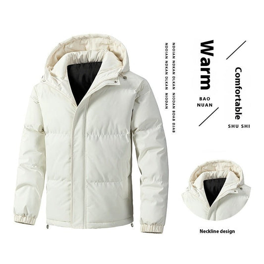Men's Winter Loose Hooded Cotton - padded Jacket Thickened Coat - PratSN
