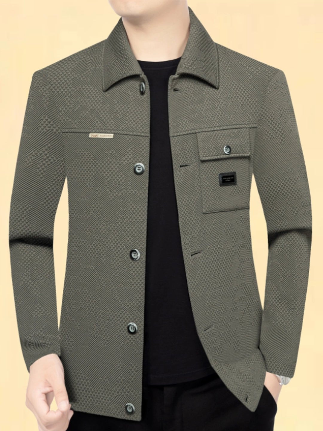 Men's Woodpecker Spring Washed No - Iron Fancy Jacket - PratSN
