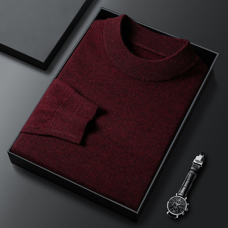 Men's Wool Sweater Simple Knitwear - PratSN