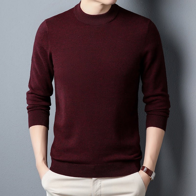 Men's Wool Sweater Simple Knitwear - PratSN