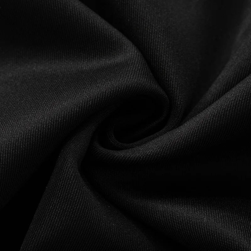 Mesh Splice Short Sleeveless Dress round Neck Long Sleeve Bodycon Dress Autumn New Arrival Cross - Border European And American - PratSN