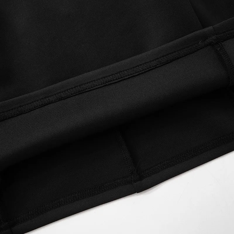 Mesh Splice Short Sleeveless Dress round Neck Long Sleeve Bodycon Dress Autumn New Arrival Cross - Border European And American - PratSN