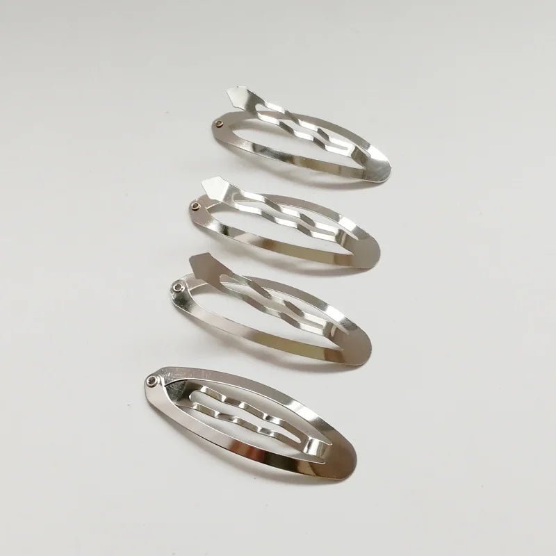 Metal Diy metal Hair Clip Hair Accessories 5cm Bb Clips Oval Design Clips Hair Jewelry 50pcs/lot - PratSN
