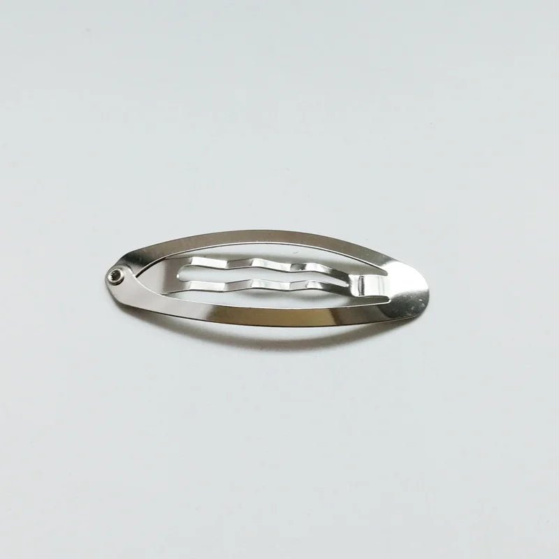 Metal Diy metal Hair Clip Hair Accessories 5cm Bb Clips Oval Design Clips Hair Jewelry 50pcs/lot - PratSN