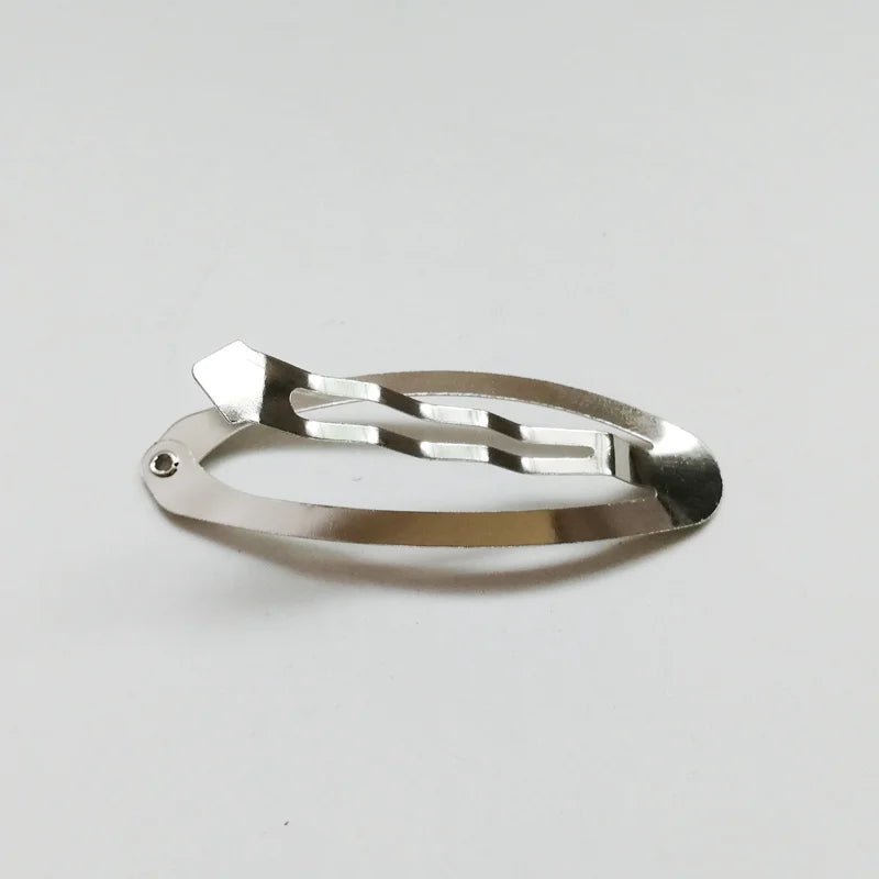 Metal Diy metal Hair Clip Hair Accessories 5cm Bb Clips Oval Design Clips Hair Jewelry 50pcs/lot - PratSN