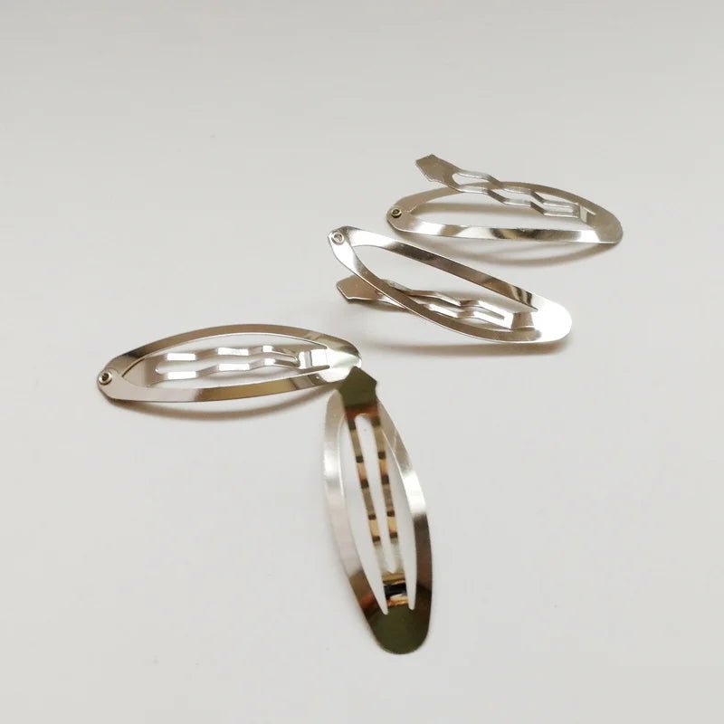 Metal Diy metal Hair Clip Hair Accessories 5cm Bb Clips Oval Design Clips Hair Jewelry 50pcs/lot - PratSN