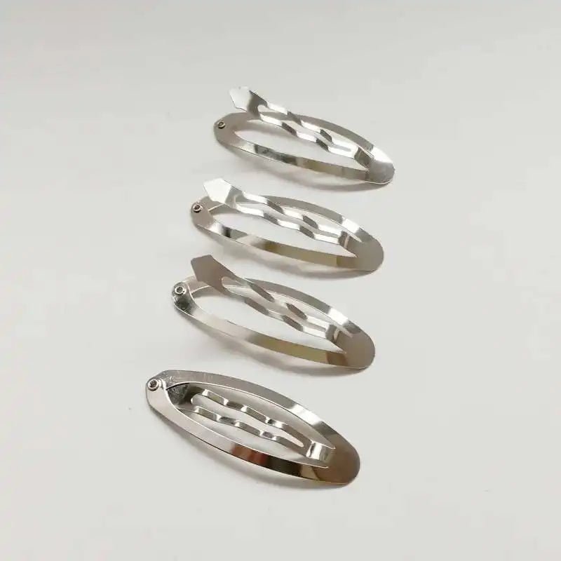Metal Diy metal Hair Clip Hair Accessories 5cm Bb Clips Oval Design Clips Hair Jewelry 50pcs/lot - PratSN