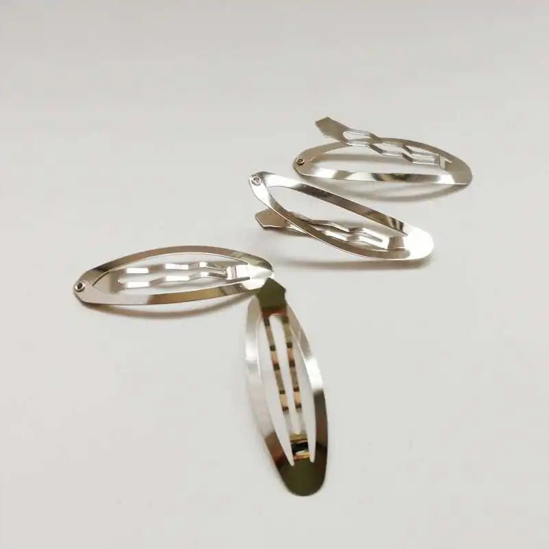 Metal Diy metal Hair Clip Hair Accessories 5cm Bb Clips Oval Design Clips Hair Jewelry 50pcs/lot - PratSN