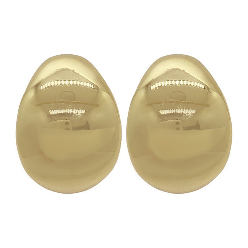 Metal Irregular C - Shaped Earrings Cold Wind Fashionable Temperament - PratSN