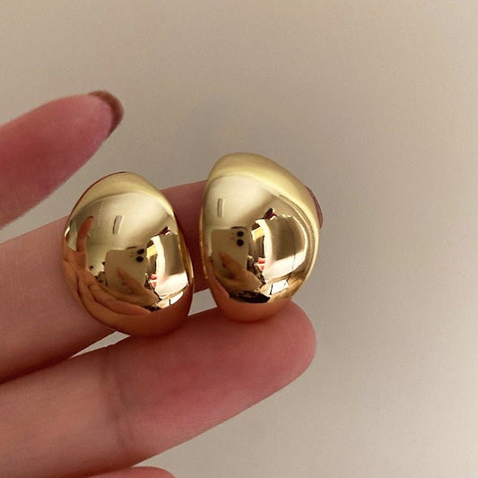 Metal Irregular C - Shaped Earrings Cold Wind Fashionable Temperament - PratSN