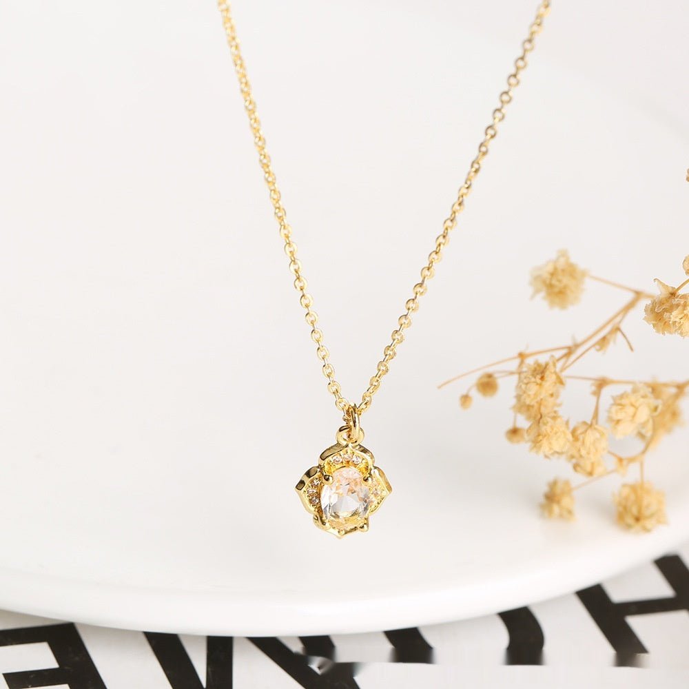 Micro - inlaid Crystal Zircon Inlaid Three - piece Set - PratSN