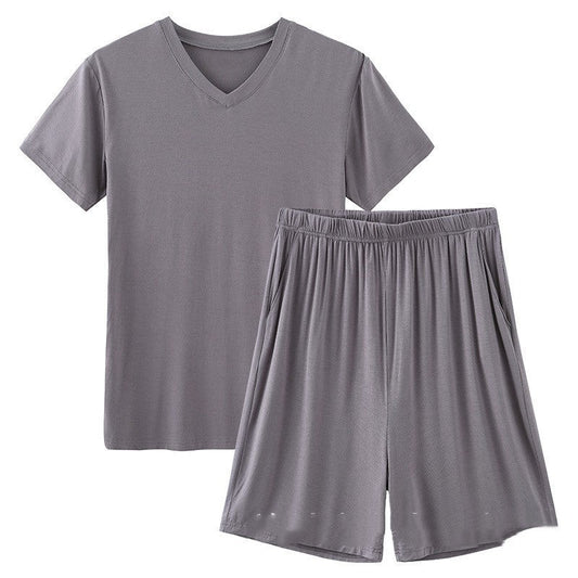 Modal Pajamas Men's Summer Shorts Short Sleeve - PratSN