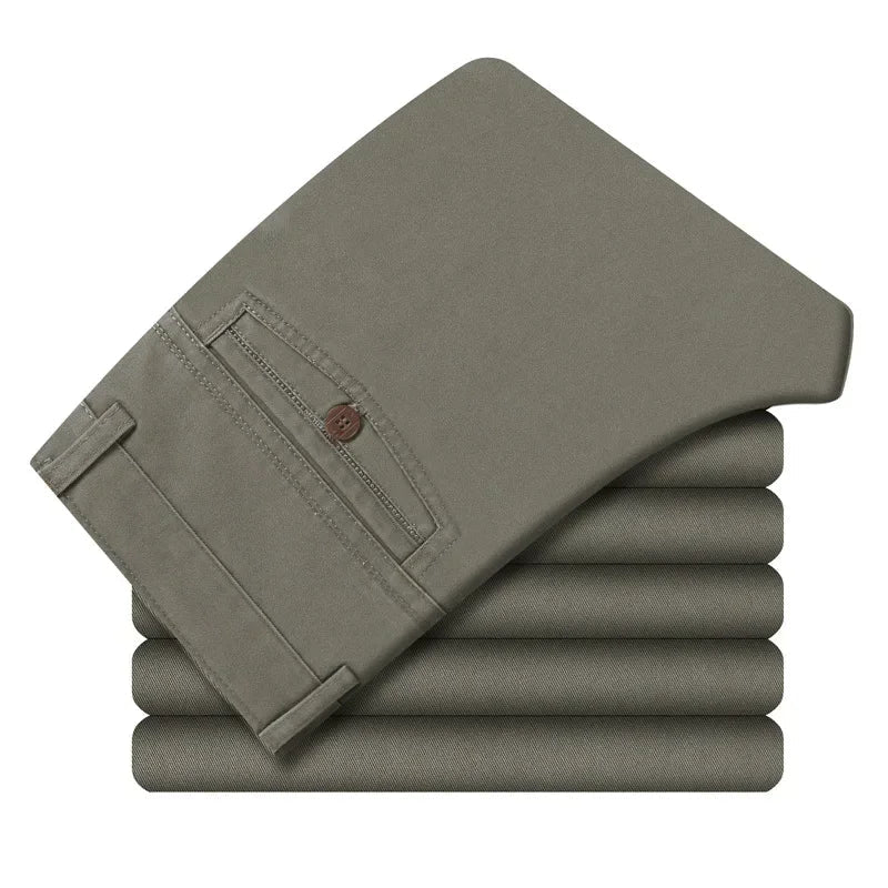 MRMT 2024 Brand New Men's Trousers Cotton Slacks Loose Pants for Male Straight High Waist Long Trouser - PratSN