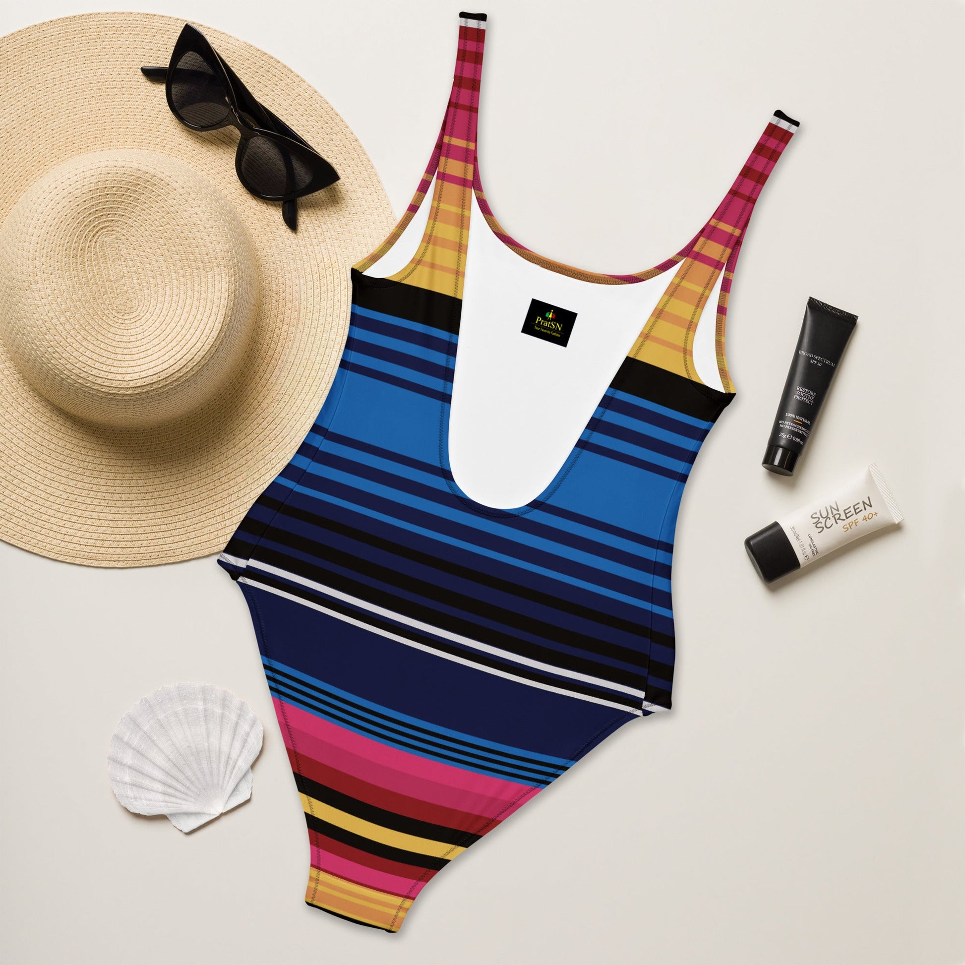 Multicolor swimsuit for Her | Women's one - Piece Swimsuits | Beach Dress - PratSN