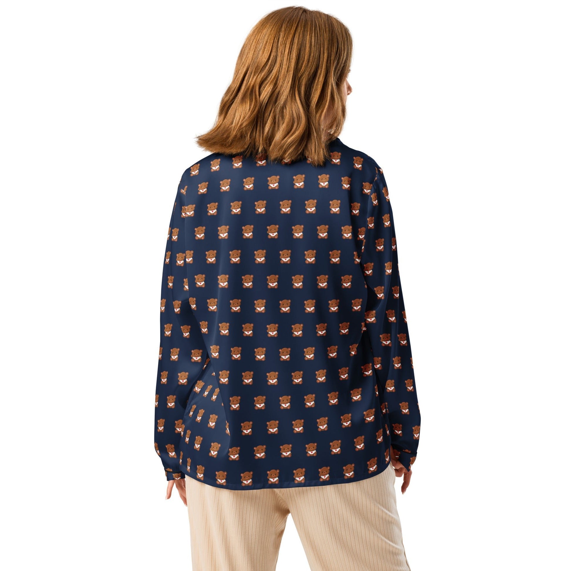 Navy color Women’s long sleeve pajama top - PratSN