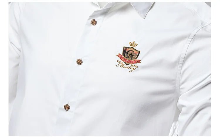 New Casual Soft Thin Mens Shirts Slim Fit Luxury Business Long Sleeve Shirt Male Lapels Outwear Streetwear - PratSN