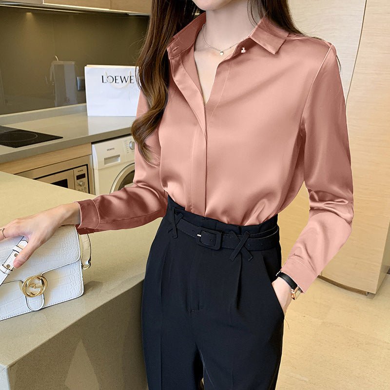 New Chiffon Long - Sleeved Shirt Women - PratSN
