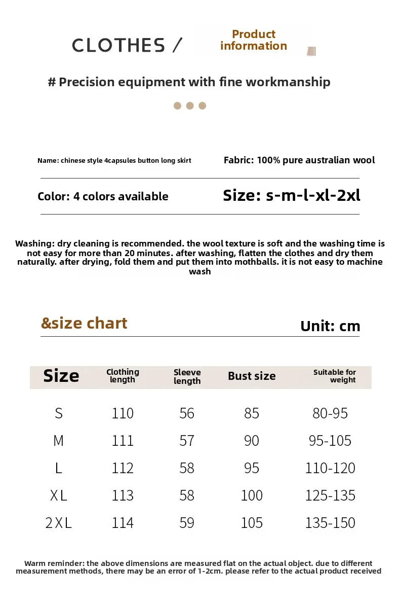 New Chinese Style Woolen Dress Women's Autumn Winter Vintage Cheongsam Bodycon Elegant Long Dress Modified Slimming Sweater Dres - PratSN